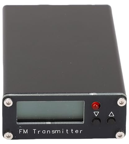 Annadue FM-sändare, 0,5W Justerbar Effekt med LCD-skärm, 76 Till 108 MHz Frekvensområde, 2000 M Sändningsavstånd, USB C-driven för Radiosändning i Bil Hemma