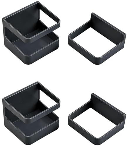 2 juegos de soporte multifuncional para paraguas, soporte de pared, para patio, jardín, estante de almacenamiento