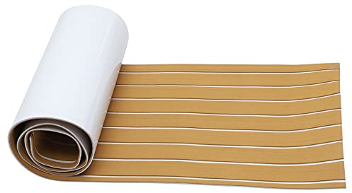 NIYANGLE Tappeto Antiscivolo in Eva Marrone per Barca, Resistente al Calore e Tagliabile, Pavimentazione Decorativa per Yacht e Imbarcazioni