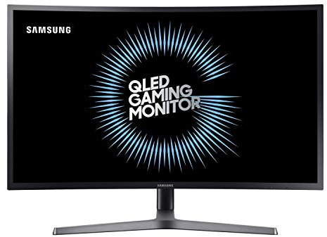Samsung Odyssey C32HG70 - Monitor gaming curvo de 32'' QHD (2560x1440, QLED, 144 Hz, 1 ms, 350 cd / m², 3000:1, 1800R , Azul, Gris) Negro