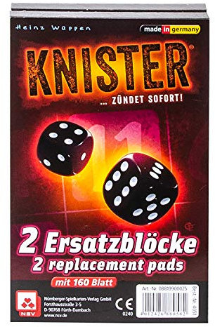 NSV - 4051 - KNISTER - Blocchi sostitutivi - Gioco dei Dadi