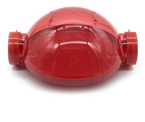 ZooPaul UFO für Kleintierkäfig Nagerkäfig Spielzeug Versteck Maus Hamster versch. Farben Rot