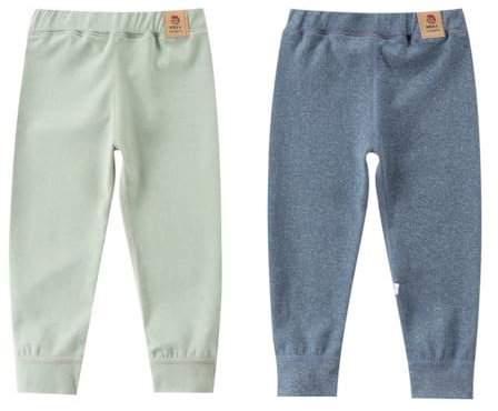 ACMEDE 2PCS Enfants Leggings Polaire Chaud Hiver Thermique Pantalon Fille Garcon Pantalon de Jogging Long Culotte Vêtements Thermiques pour Enfants
