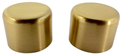 EVOGES Satin Brass Spare Universal Dimmer Knob, Pack of 2