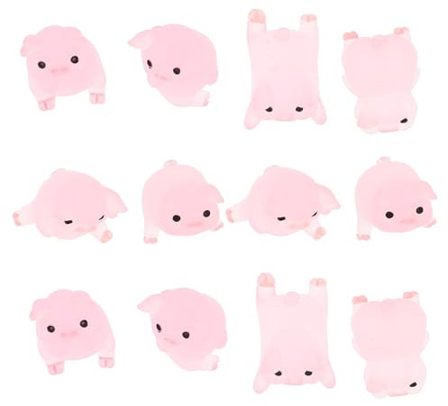 PRETYZOOM 36stücke Schweinchen Figuren Resin Ornamente Für Handyhüllen Foto-rahmen Und Bastelprojekte Kreative Dekoration Für Und Anlässe