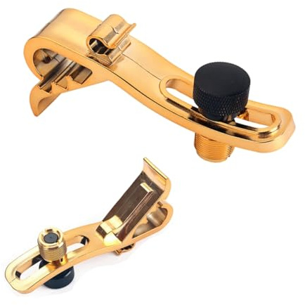 BESTonZON Trommelklemme Verstellbar Mikrofonhalterung Für Snare-drums Mit -gewinde Kompatibel Mit Mikrofonstativ Und Mikrofonen Ohne Bodenmikrofonständer