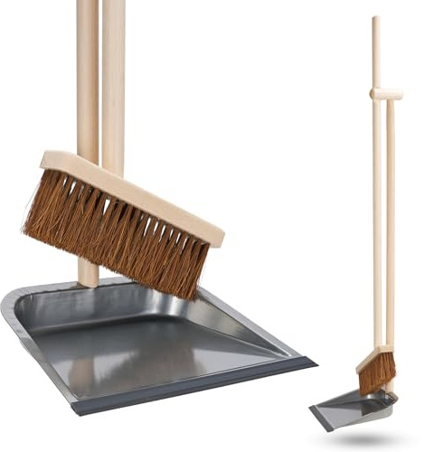 Stehkehrgarnitur Kehrgarnitur Faule Grete Less CO² Produktion Buchenholz