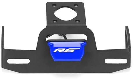 SNWDBH Kennzeichenhalter Für Motorrad, Heckklappe, Kotflügel-Entferner-Kit Mit Licht Für YZF R6 2006–2022 YZFR6 18 2020 Kennzeichenhalter(BLAU)
