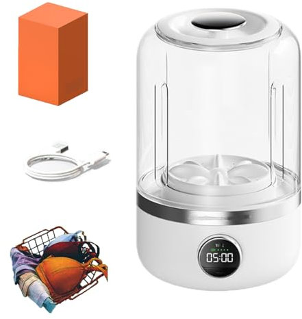 Ye02 Underwear Washer Machine, Portable Rechargeable Cordless Mini Washing Machine, Underwear/Socks Cleaner, for Apartments,Dorms,Camping, RV Travel