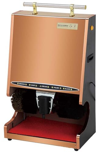 ZHJOPP Intelligent shoes cleaner polisher- Electric Shoe Shine Machine, Automatic Induction/Smooth, Ideal for Family, Hotel, Bank, and Commercial Use (A)
