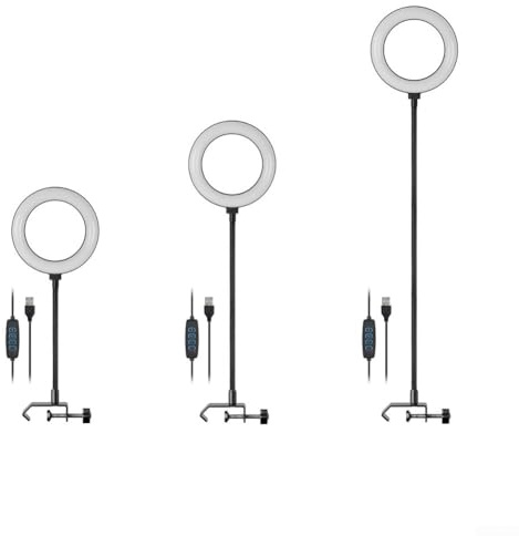 Overhead Selfie Ring Light, 26cm Ring Light With Tripod Stand & Phone Holder, Live Broadcast Fill Light Bracket, With Adjustable Brightness For Vlogs & Live Streams