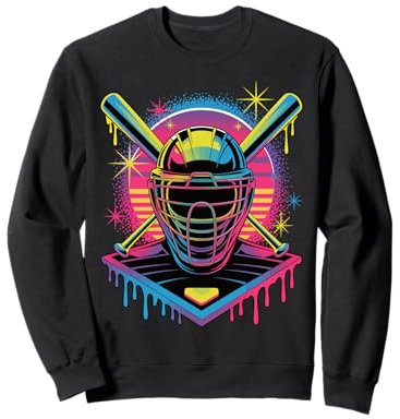 Masque attrape-baseball goutte à goutte style rue Sweatshirt