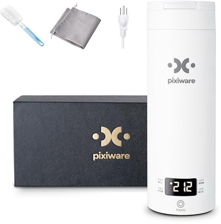 Portable Travel Small Mini Electric Kettle, Lift Lid, 450ml, 4 Temp Presets