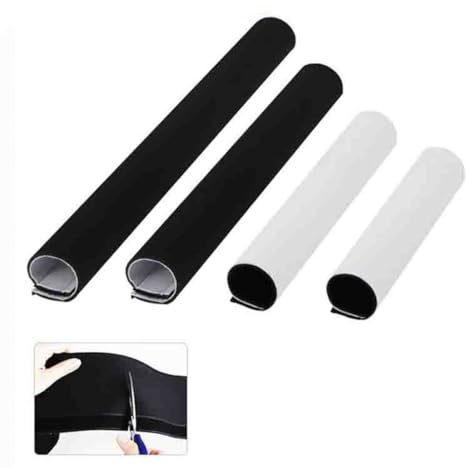 Operitacx 2 Pcs Cable Management Sleeve Neoprene Cord Organizer Cover Flexible Cable Hider for Tv Computer Home Theater Prevents Tangles and Protects Wires