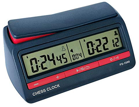 Lvifloae Digital Schach Timer Tischtisch -Spiel Timer 42 Modi für Uns Schach Fide go chinesische Backgammon gleich wie PSUN PS 1688 Turniernote ohne Batterie