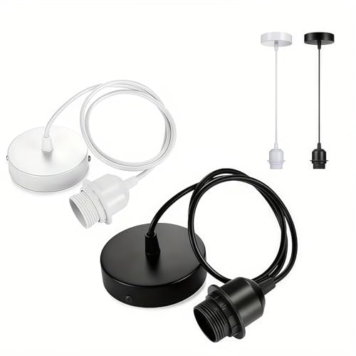 XAGMODSHN Porte-Ampoule E27 2 Pièces pour Les Appareils Électroménagers Corde d'alimentation De Connexion pour Le De Gilet Installation Facile