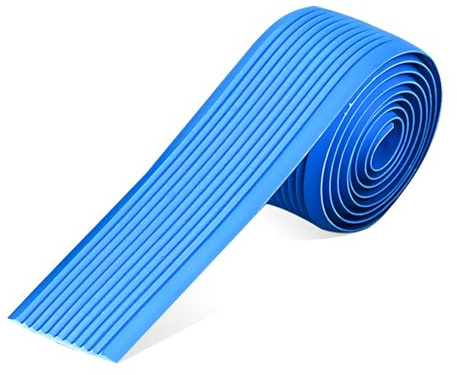 100 cm PVC-treppenkantenprofil, rutschfeste Vinyl-Treppenkanten-Schutzprofil, selbstklebender Treppenprofil für Außen und Innenbereich(Blau,5cm)