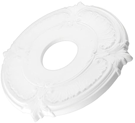 Deckenrosette 30cm Aus PU, Selbstklebend Ohne Bohren – Weiße Stuckrosette Zur Abdeckung Von Löchern & Rissen Perfekt Für Wohnzimmer & Küche Für Hausbesitzer & Bauleiter