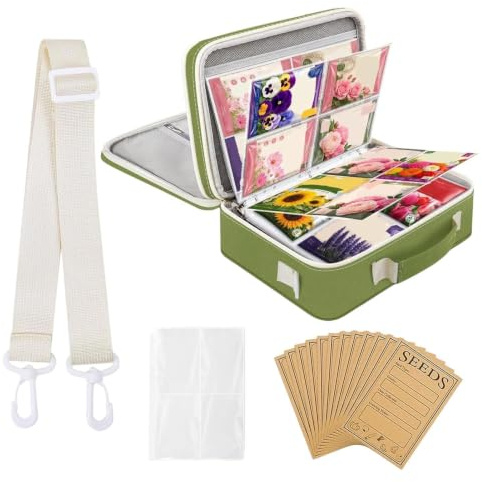 Classeur Organiseur De Stockage Pour Conteneur Avec 20 Enveloppes Incluses | pochette protectrice 30 feuilles plantules classeur pour jardiniers amateurs seniors serre