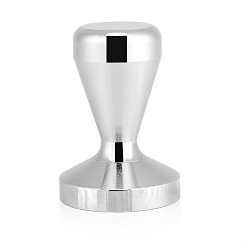 HERCHR Café Tamper de 57,5 ​​mm/49 mm, Prensador de café Acero Inoxidable Prensador para Café Base Plana