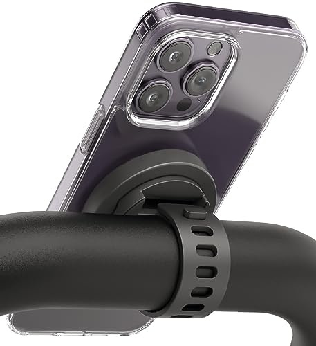 ENCASED Grip-X Magnetiskt stångfäste, kompatibelt med MagSafe – telefonhållare för gym, fitnesscyklar, träningsutrustning, barnvagn och vagnstyre (iPhone 15, 14, 13-serien)