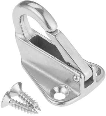 IGTOPS Marine Grade Edelstahl Frühling Fender Haken Snap Befestigen Seil Boot Segel Tug Ship,Hardware Boot Zubehör,Karabinerhaken Bootshaken mit Schrauben, Sicherheitshaken,Schwerer Haken,Marinefeder