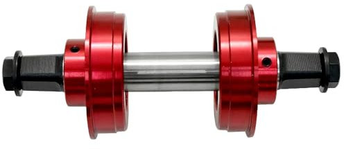 YST BMX American Sealed Bearing 127mm Bike Tretlager, rot, YT2893