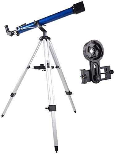 Telescopio Principiantes Niños Apertura de 60 mm Telescopio Refractor Compacto astronómico de 800 mm Telescopio de Lente FMC de Prisma BAK4 para astronomía con Smartp Vision