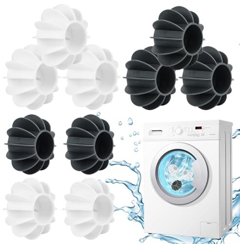 10 bolas de secado para lavadora, bolas de lavado para lavadora, bolas de secado reutilizables, bolas de secador, chaqueta de plumón, secadora de ropa, bola para limpieza de ropa del hogar