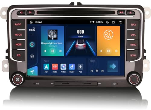 GONFEN Acht-Kern Android 13 DAB+ Autoradio 64GB Für VW Passat CC Golf 5/6 Caddy Jetta Sharan Touran Tiguan SEAT Skoda mit Navi GPS Unterstützt Apple CarPlay Android AUTO WiFi DSP SWC Bluetooth DVD RDS