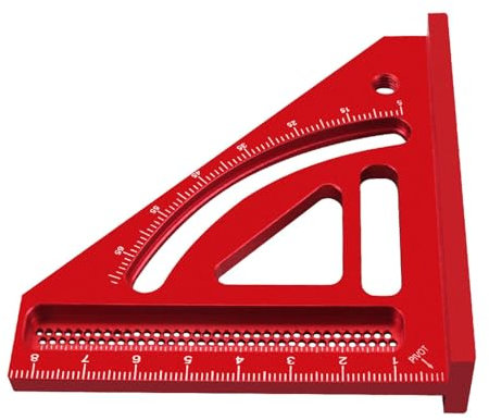 Mehrwinkel-Vierkant – 5–65 Grad Winkelmesswerkzeug, Dreieck, Layout, Aluminiumlegierung, Schreiner-Anreißwerkzeug, Multi-Winkel-Ingenieur-Schreiner-Anreißwerkzeug