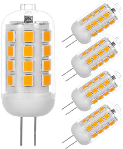 Tupolife G4 LED 230V Warmweiß 2.5W 220V-240V G4 LED Dimmbar 250LM, 5 Stück