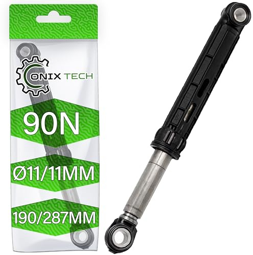 1x Stoßdämpfer Waschmaschine 90N Ø11/11 mm 190/287 mm 2810430100 für Beko | 2816870400 2816870800 für Arcelic - Garantie 5 Jahre - ONIX TECH