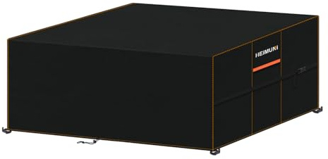 HEIMUNI Funda Mesa Jardín Funda Muebles Exterior Impermeable, Fundas Protectora para Mesa de Jardin Rectangular Cubierta de Muebles para Conjuntos de Mesa, Sofá, al Aire Libre Patio (185x120x74cm)