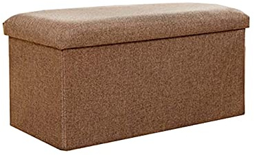Pouf rettangolare 38 x 38 x 38 cm morbido poggiapiedi ottomano moderno contenitore sgabello basso elegante panca portaoggetti per soggiorno e camera da letto