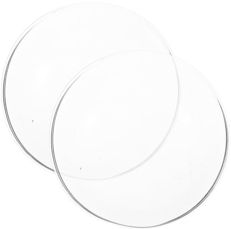 Warmhm Ersatzschalen für Wohnzimmer und Schlafzimmer 2 Stück-Pack aus Glas Transparente Aromaplatten in Hutform Wiederverwendbar und Leicht zu Reinigen für Wachswärmer