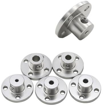 Collettore di accoppiamento flange, Giunto flangiato rigido in alluminio da 2/3/3,17/4/5/6/6,35/7/8/10/11/12/14/16 mm albero guida motore Connettore 8(3mm)