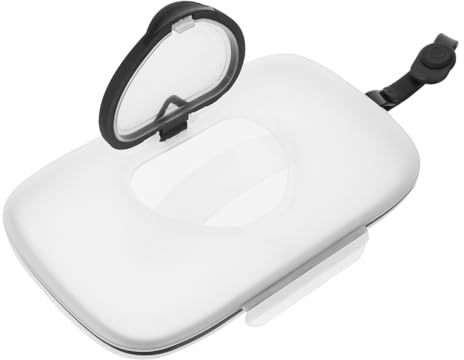 SMASOLO Boîte Distributrice Lingettes Humides Portable et Réutilisable avec Couvercle Étui Léger et Compact pour Lingettes et Petits Objets Protection Anti-saleté pour Maison et Voyage
