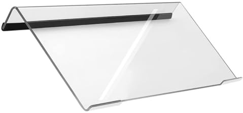 CALLARON Rutschfester Tastaturständer aus Klarem Acryl mit Neigung für Ergonomische Nutzung im Homeoffice und Büro