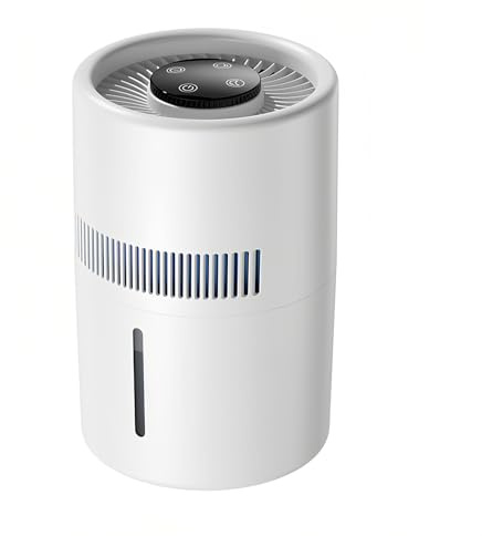 Purificador de aire y humidificador, unidad evaporativa silenciosa de 5 W con tanque de agua de 4 litros para uso de escritorio en oficina, dormitorio, guardería
