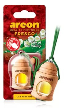 Areon Fresco Car Air Freshener Lily of the Valley 4 Milliliters Multi Pack Of 3