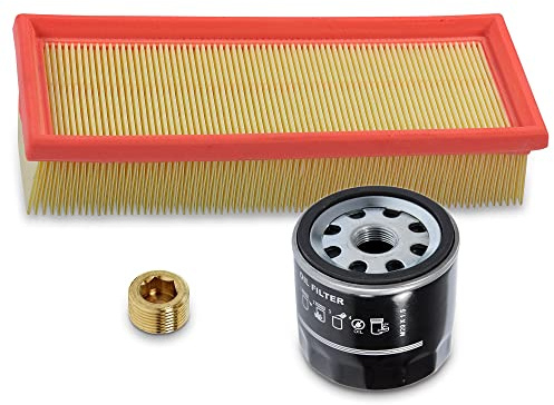 BESTPRICE Set di filtri di ispezione con 1x filtro olio, 1x filtro aria, 1x tappo di scarico olio, COMPATIBILE CON - FIAT PANDA (141_), SEICENTO / 600 (187_)