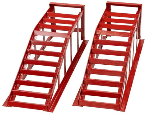 DEMA 2 x Kfz Auto Auffahrrampe Wagenheber Rampe Paar bis 2000 kg 2t | Robuste Hebebühne für Auto, SUV, LKW | Hohe Tragkraft & Stabile Konstruktion