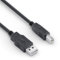 Sonero® USB 2.0 Kabel, aktives Verbindungskabel mit Signalverstärker, Druckerkabel, USB-A Stecker auf USB-B Stecker, 480 Mbit/s, 20.0m, schwarz