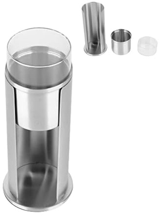 Beufee 2 in 1 Qtip Holder Dispenser Set, Stainless Steel Cotton Pads Organizers with Acrylic Lids, Detachable Cotton Swab Dispenser for Bathroom Vanity Storage
