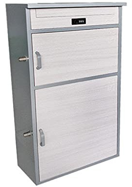 Briefkasten Home Anti-Diebstahl-Paketbriefkasten Freistehender Boden-Briefkasten aus Metall Übergroßer abschließbarer Briefkasten, moderner Paketbriefkasten an der Haustür for sichere Paket- und Postz