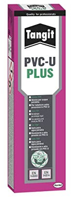 Tangit PVC-U ohne THF, Kleber für PVC, ideal für Verbindungen von Rohren aus Hart-PVC, Montage von PVC-Rohren und Fittings auch unter Druck, Dachrinnen, Kabelleitungen, ABS, Tube mit 125 g
