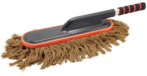 CHIMP TOOLS Car Duster Staubwedel für Blütenstaub, Innenraumreinigung & Lack | Auto & Haushalt - Mikrofaser-Staubwedel - Lackschonend extrem weiche Zotteln - Groß