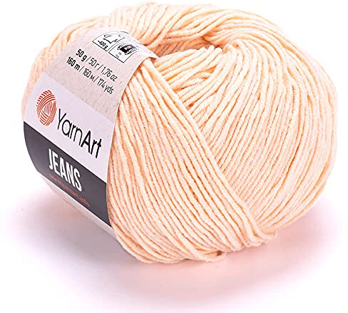 Yarn Art Jeans Yarn 160m, Soft Cotton Amigurumi Doll Animal 50g Knitting Crochet (73)