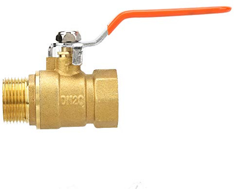 Akozon 3/4 Inch DN20 Brass Pipe Ball Valve with Male and Female Thread for Reliable Shut-Off Functionality